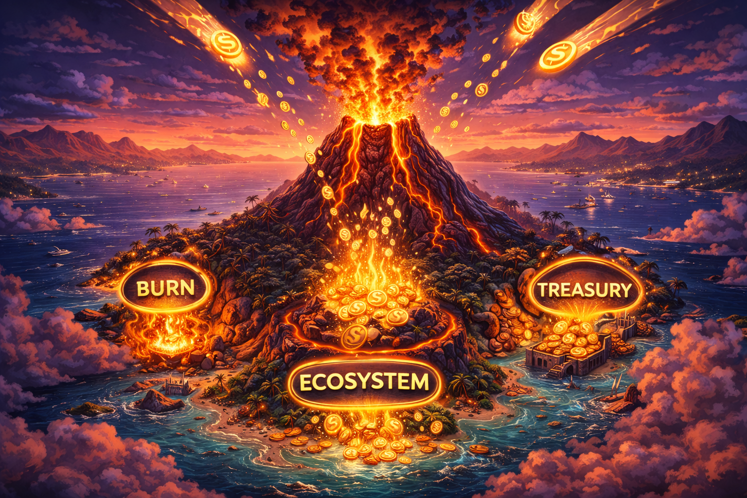 $PALMDON island economy and burn model